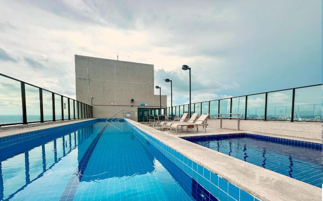 Flat Beach Class Excelsior - Em Frente Ao Shopping Riomar เฮซิเฟ ภายนอก รูปภาพ