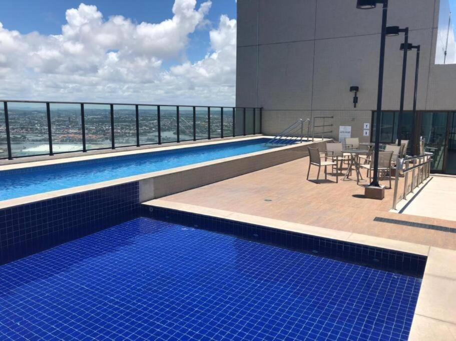 Flat Beach Class Excelsior - Em Frente Ao Shopping Riomar เฮซิเฟ ภายนอก รูปภาพ