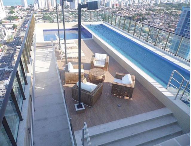 Flat Beach Class Excelsior - Em Frente Ao Shopping Riomar เฮซิเฟ ภายนอก รูปภาพ