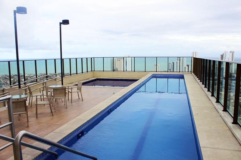 Flat Beach Class Excelsior - Em Frente Ao Shopping Riomar เฮซิเฟ ภายนอก รูปภาพ